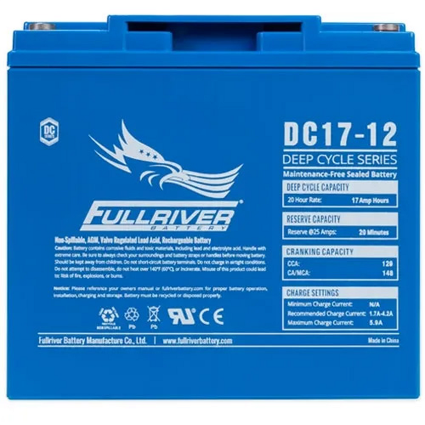 DC Series Battery 12V 17Ah (DC17-12)