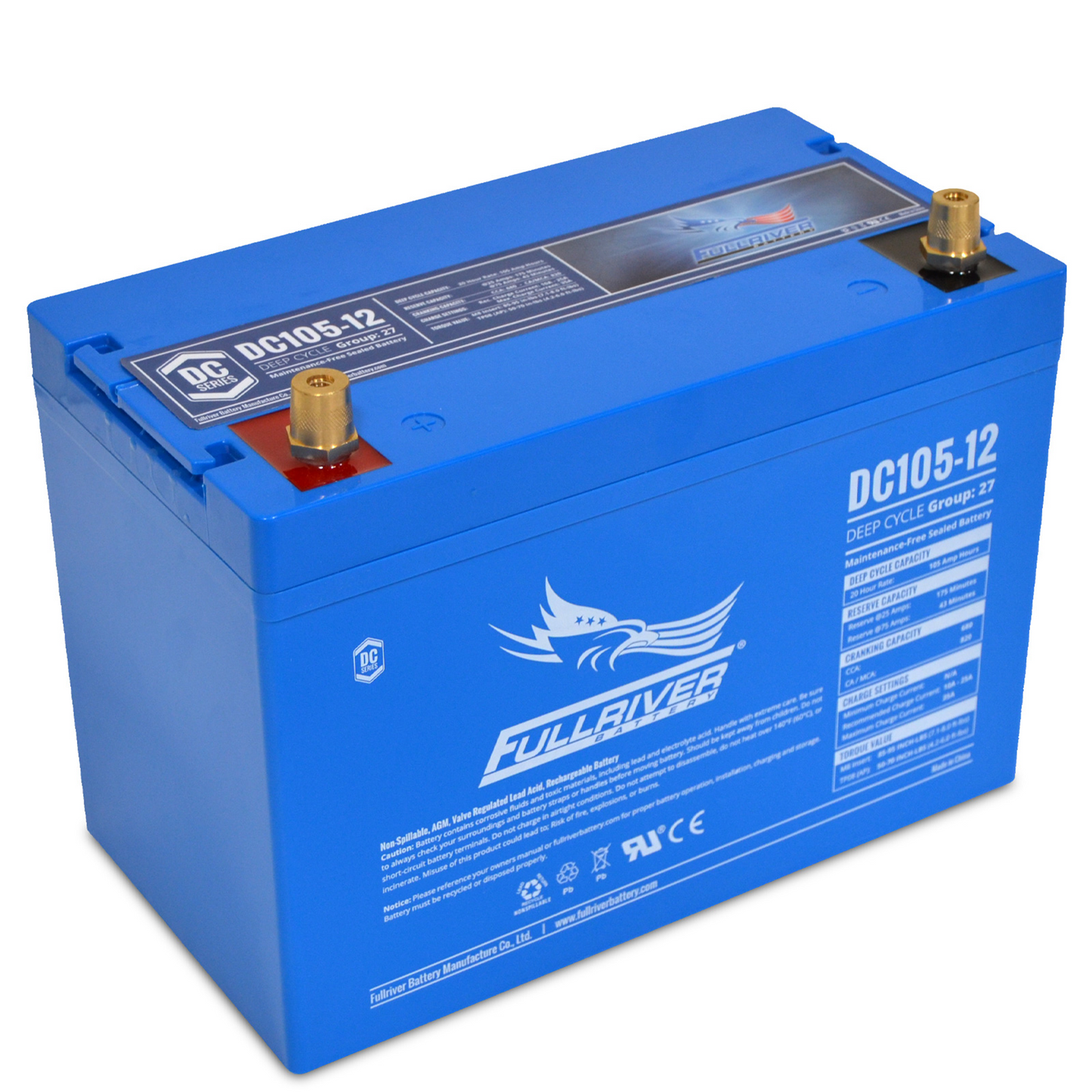 DC Series Battery 12V 105Ah Battery (DC105-12)