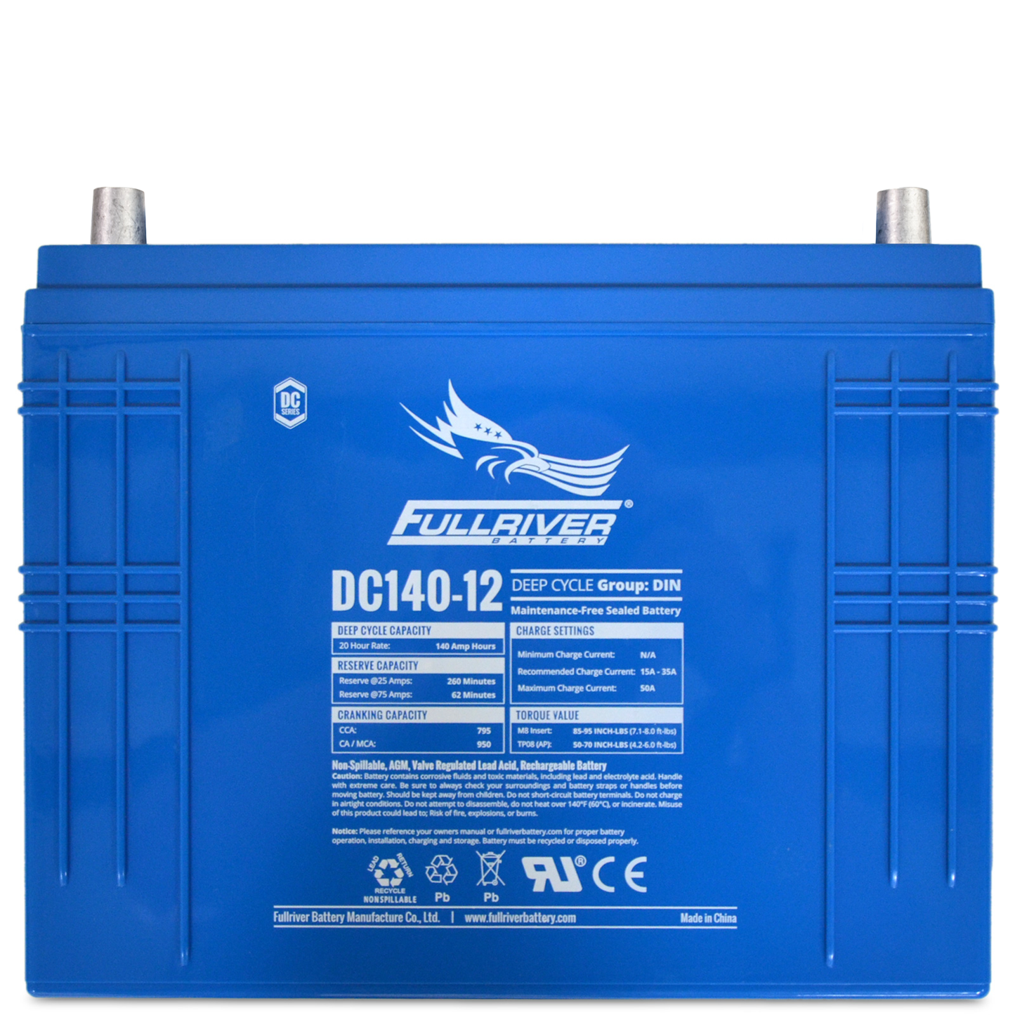 DC Series Battery 12V 140Ah (DC140-12)