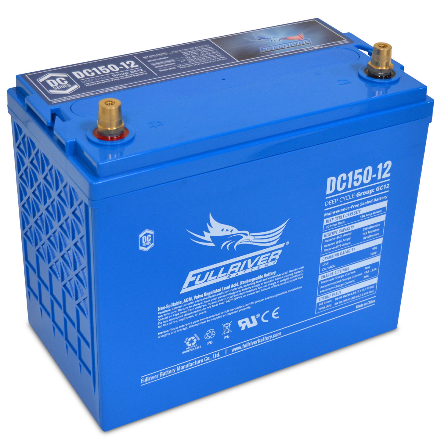 DC Series Battery 12V 150Ah Battery (DC150-12)