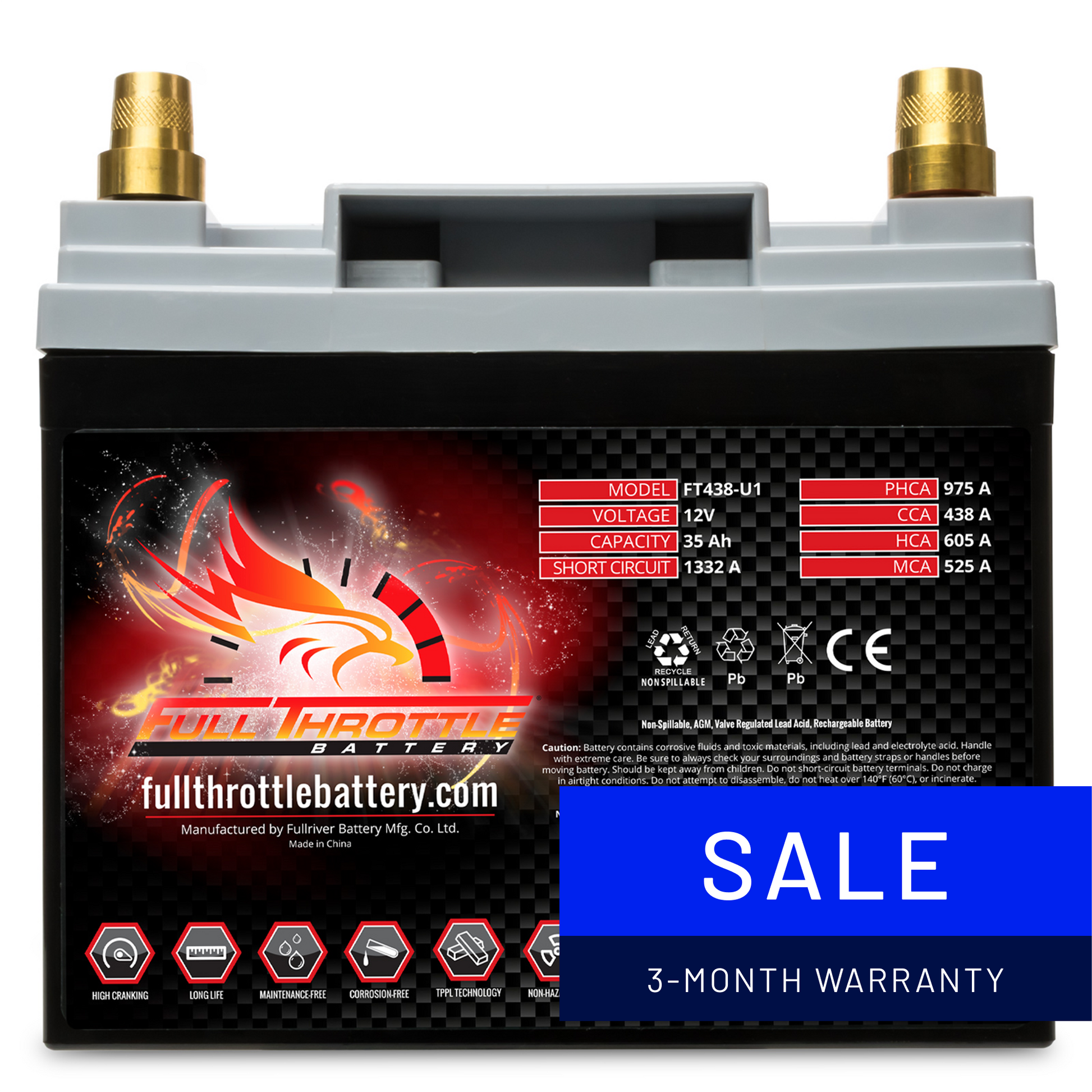 Full Throttle TPPL Battery FT438-U1