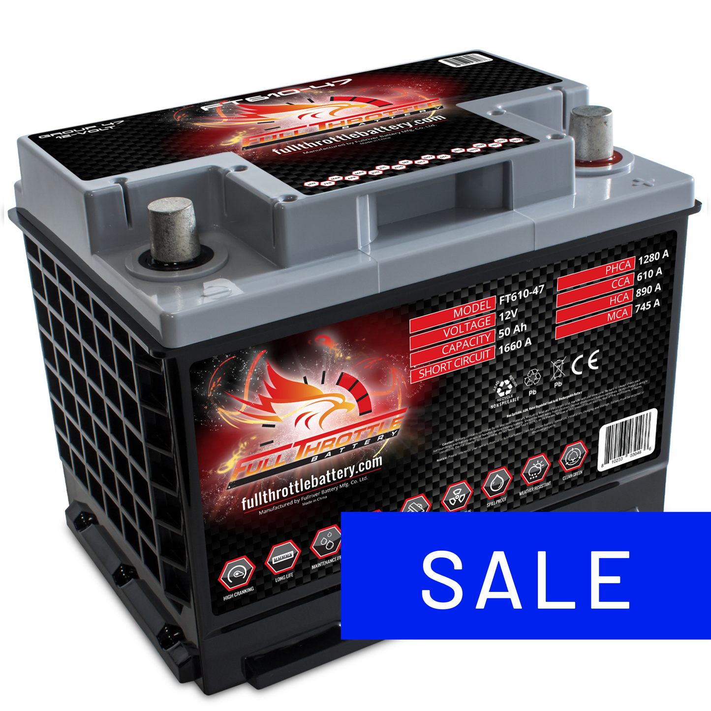 Full Throttle TPPL Battery FT610-47