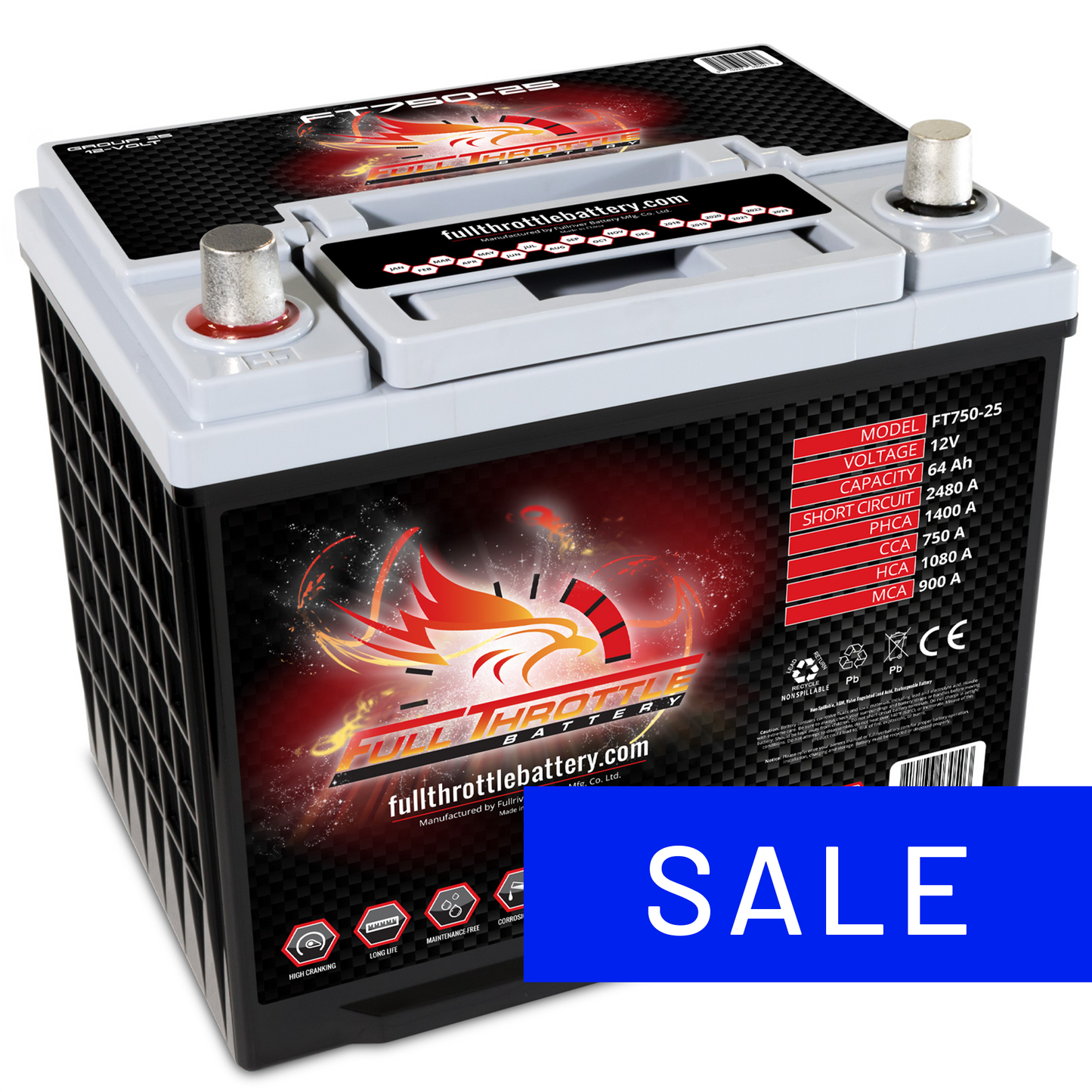 Full Throttle TPPL Battery FT750-25