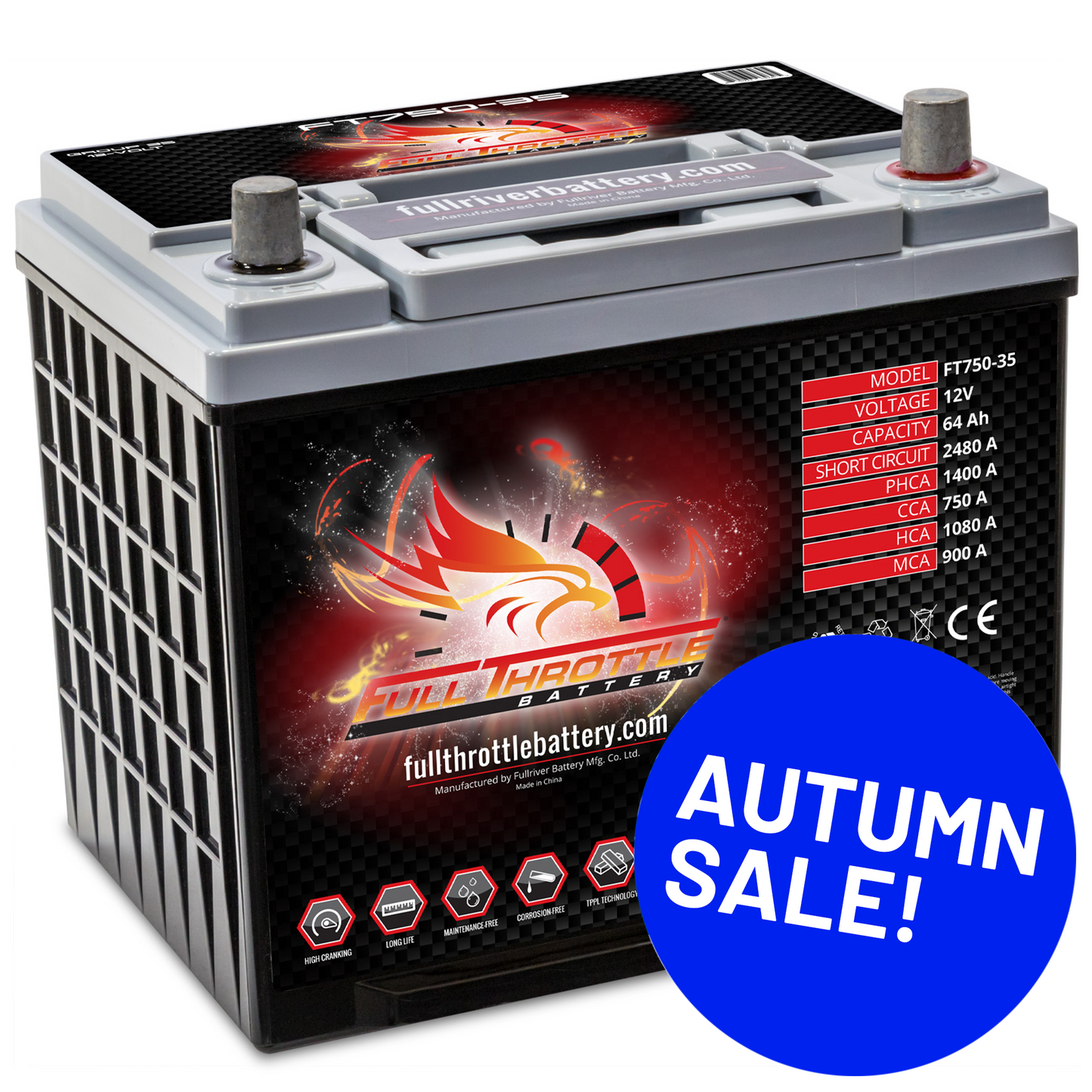 Full Throttle TPPL Battery FT750-35