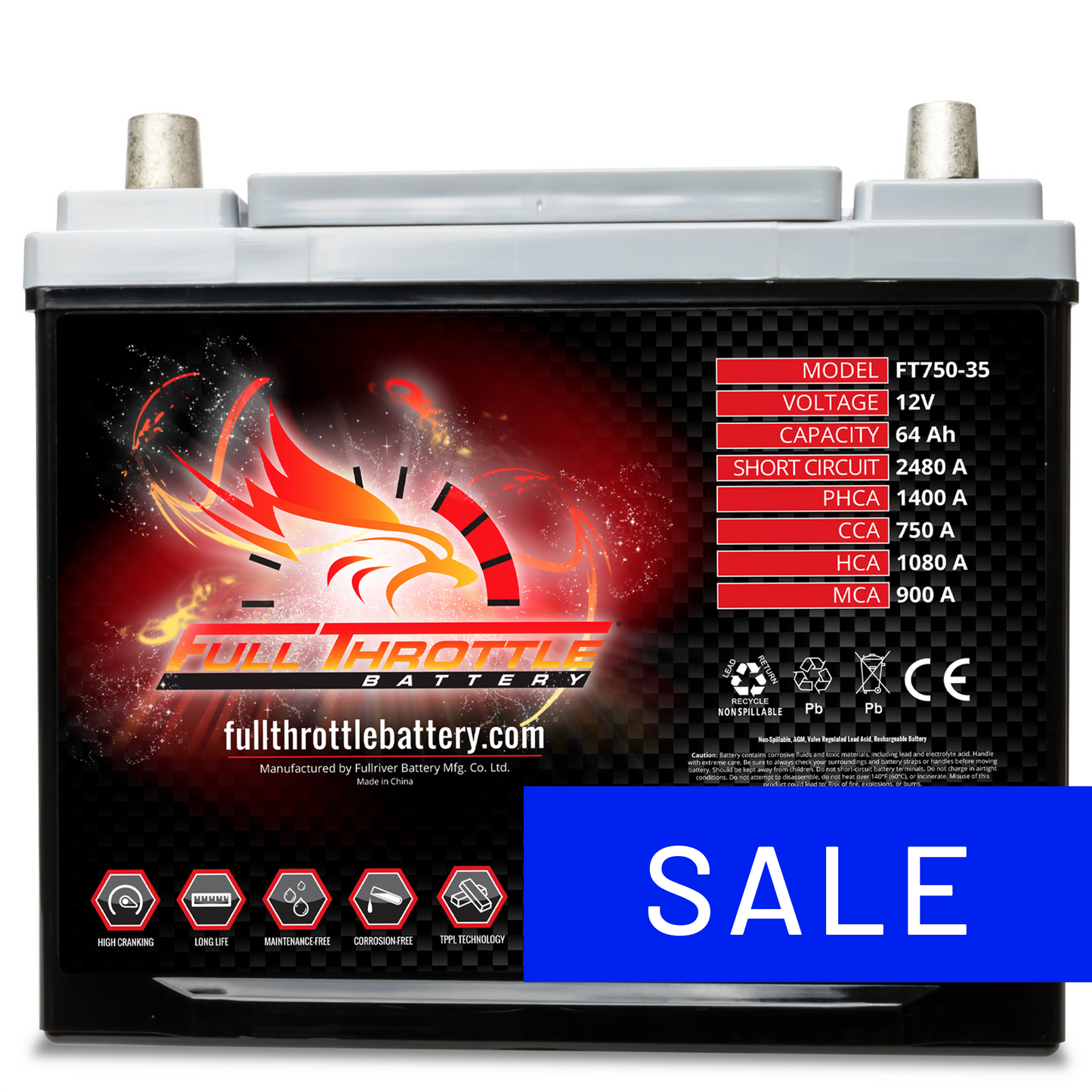Full Throttle TPPL Battery FT750-35