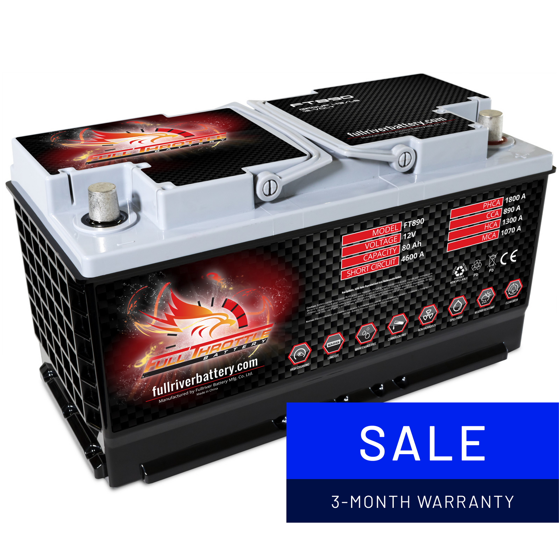 Full Throttle TPPL Battery FT890-49