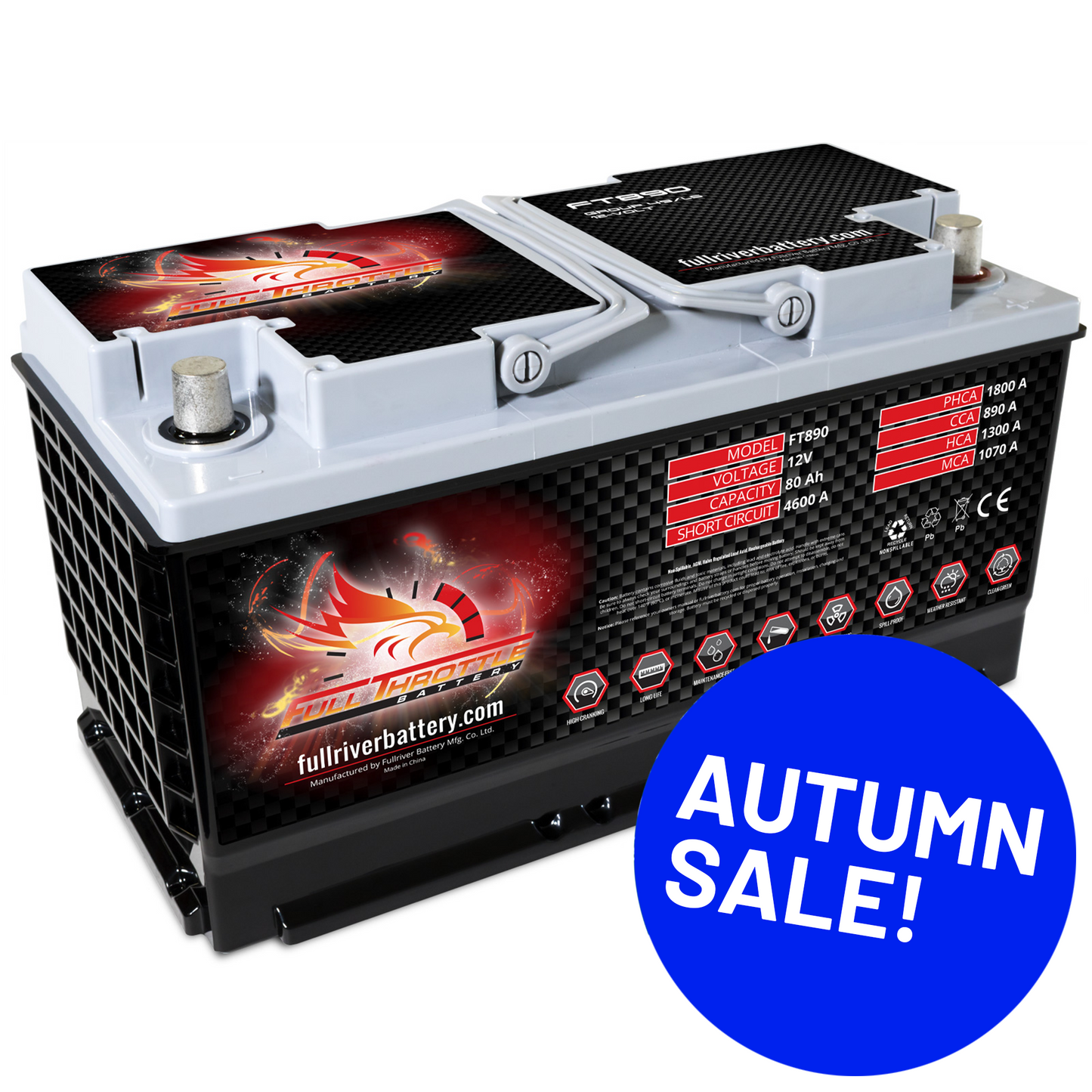 Full Throttle TPPL Battery FT890-49