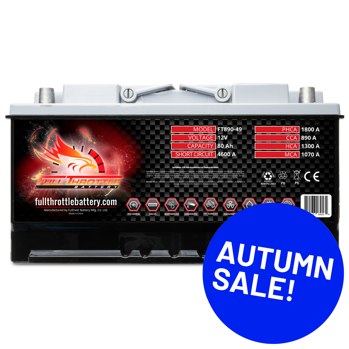 Full Throttle TPPL Battery FT890-49