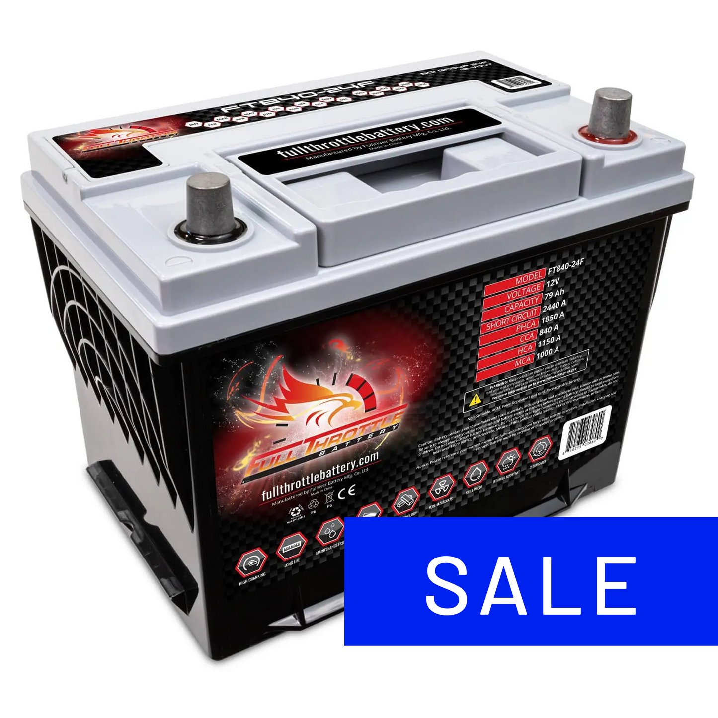 Full Throttle TPPL Battery FT840-24F