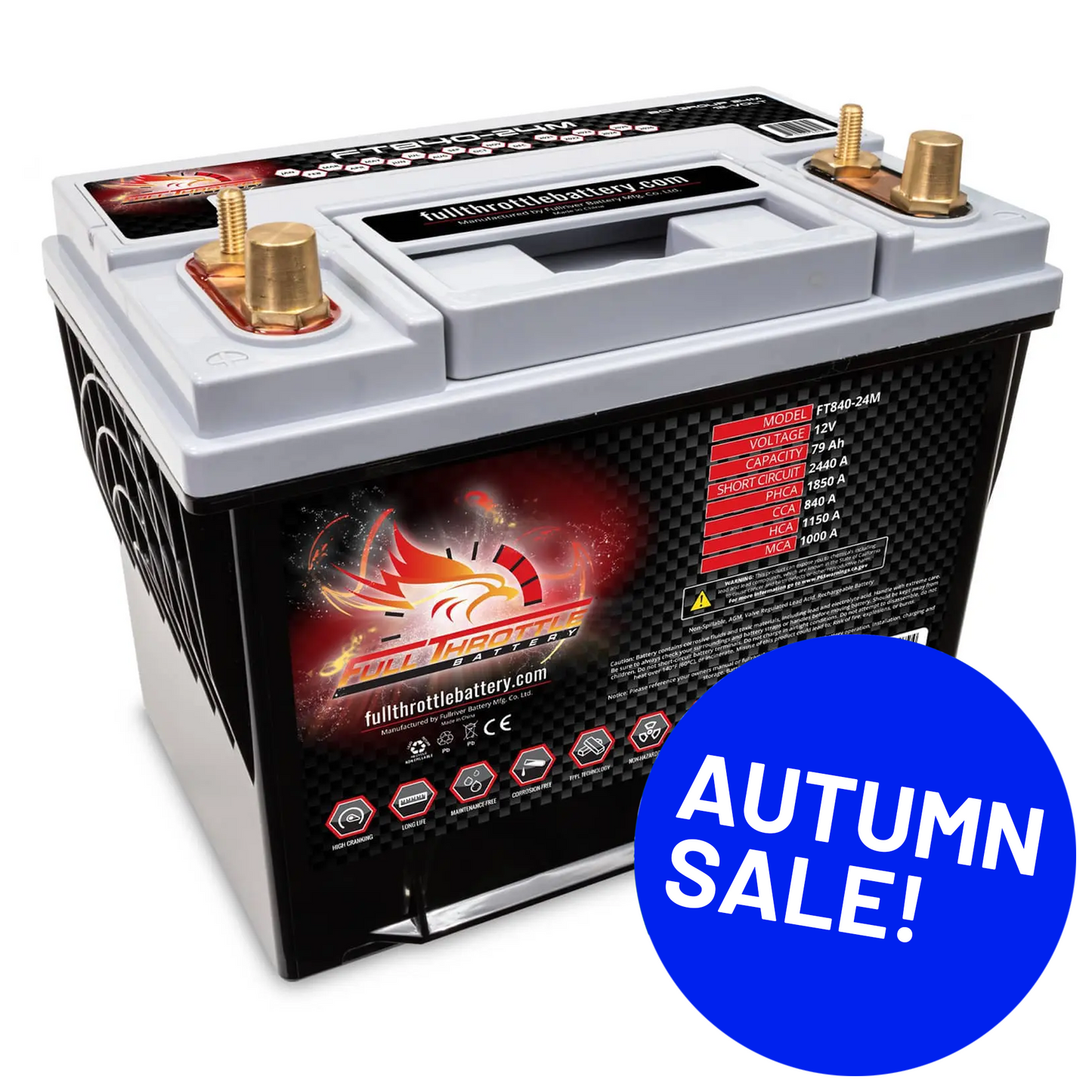 Full Throttle TPPL Battery FT840-24M