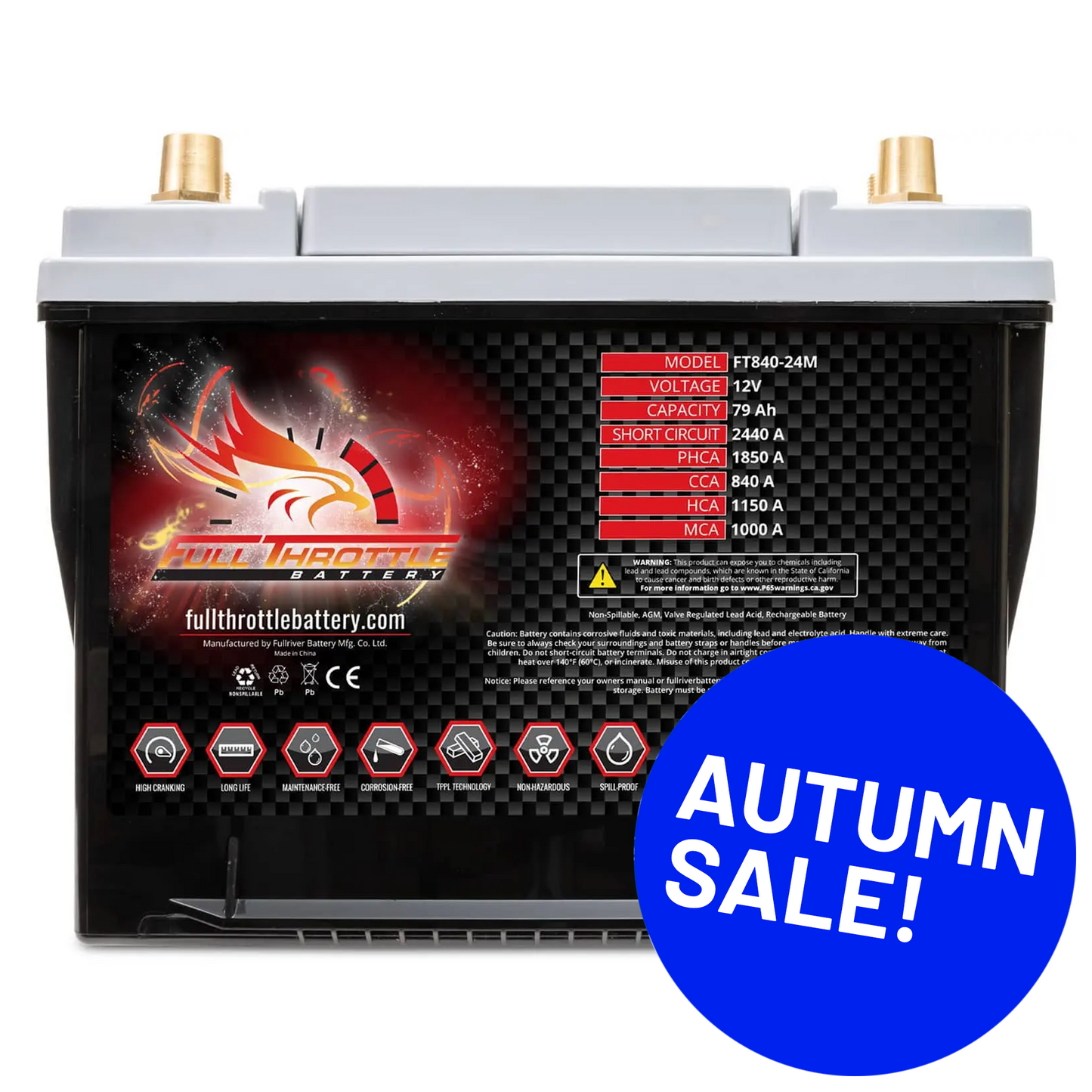 Full Throttle TPPL Battery FT840-24M