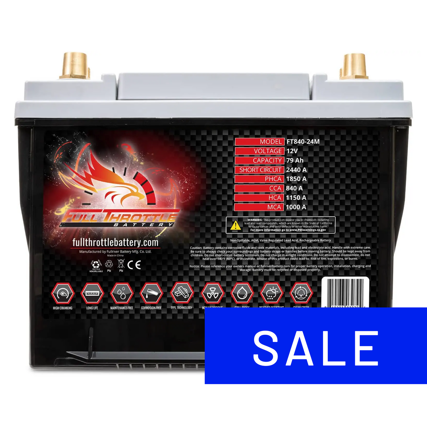 Full Throttle TPPL Battery FT840-24M
