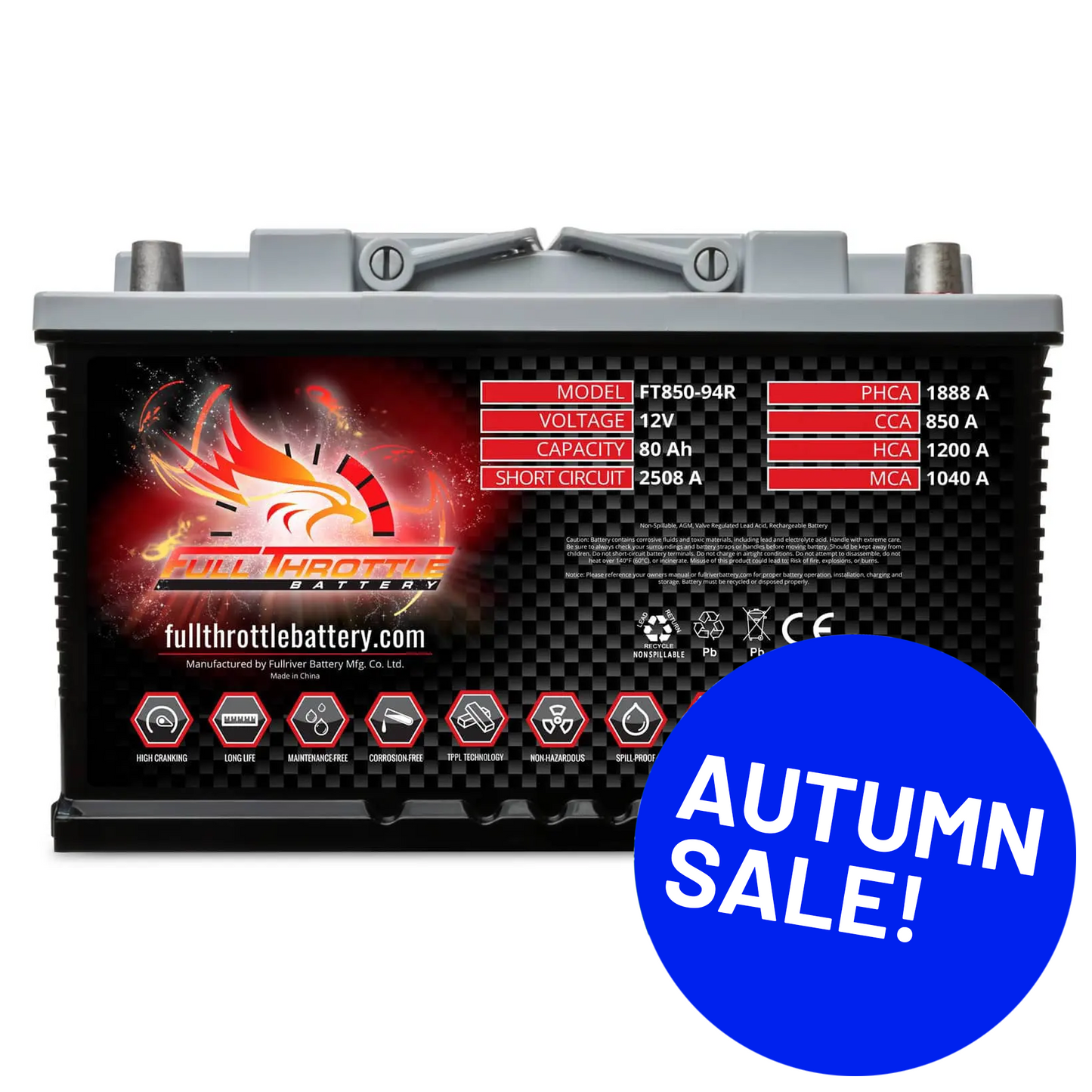 Full Throttle TPPL Battery FT850-94R