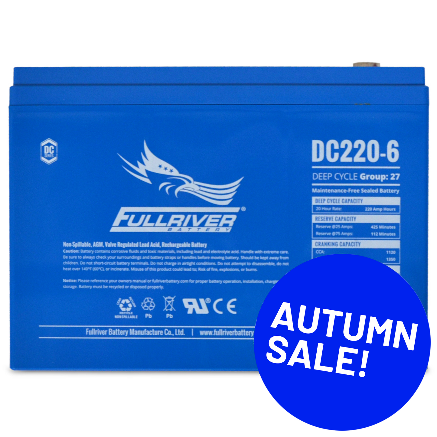 DC Series Battery 6V 220Ah  (DC220-6)
