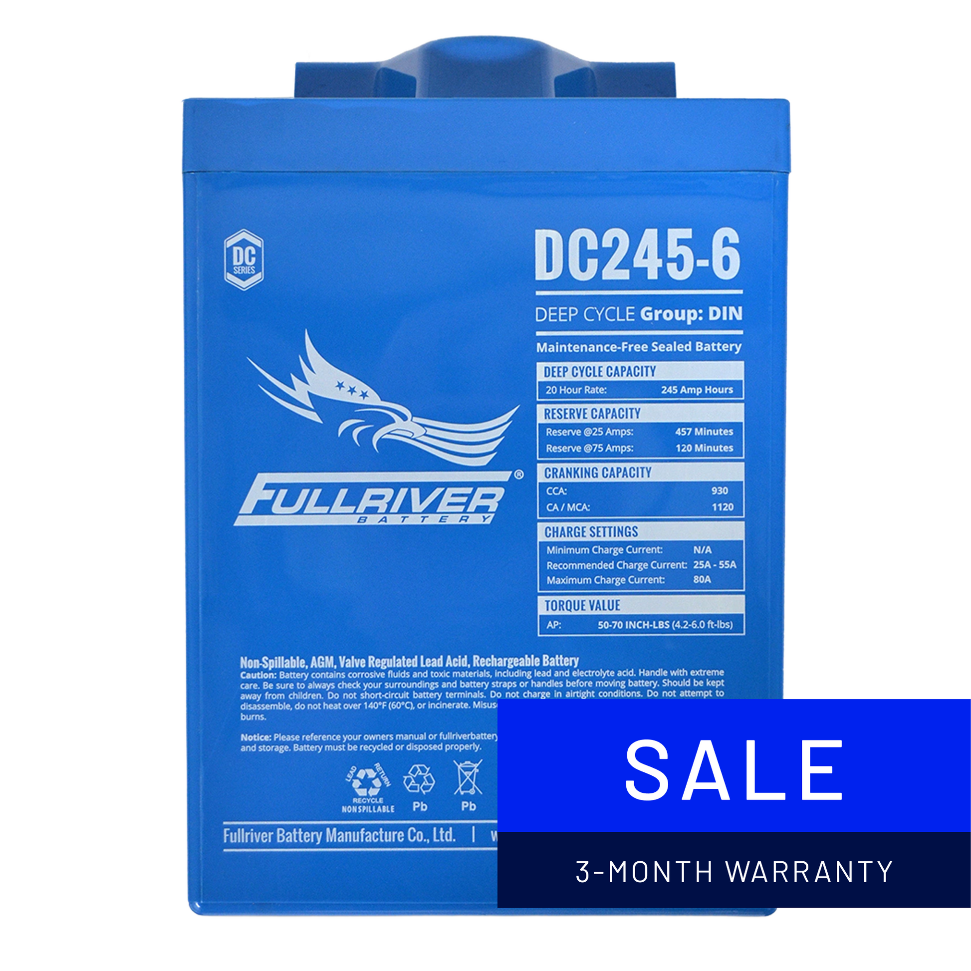 DC Series Battery 6V 245Ah (DC245-6)