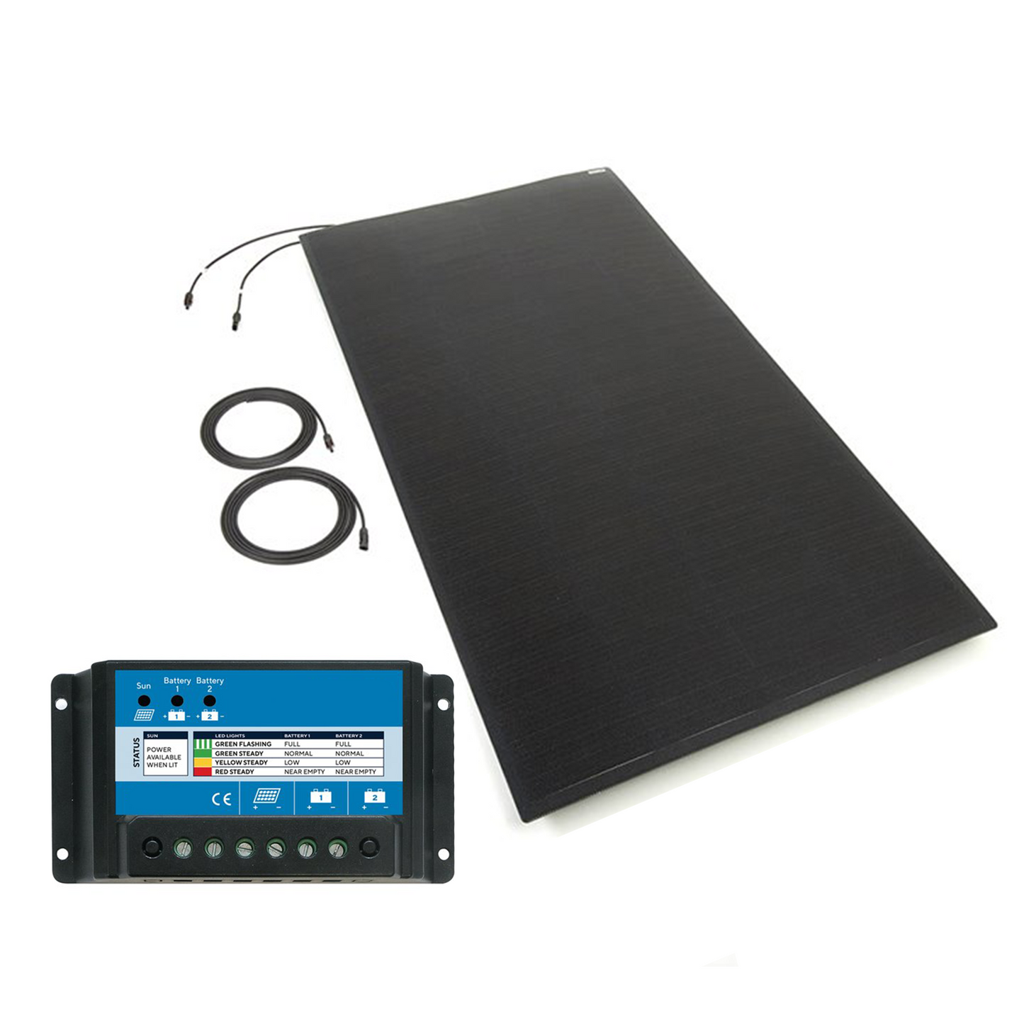 290 Watt MHD Flexi PV Panel - Rear (inc 20A Dual Con)