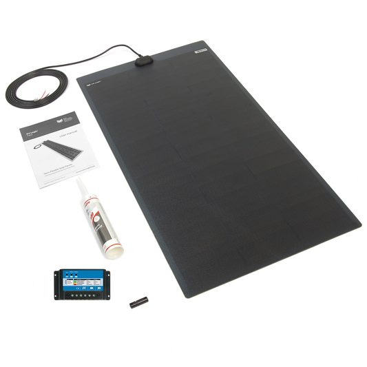 110 Watt MHD Flexi PV Roof / Deck Kit - Top  (inc 10A Dual Con)