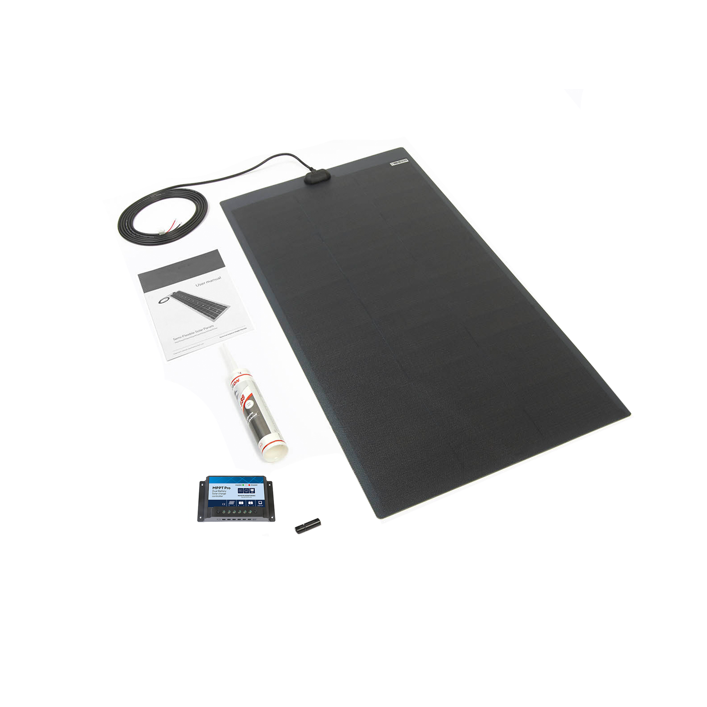 110 Watt MHD Flexi PV Roof / Deck Kit - Top  (inc 15A MPPT)