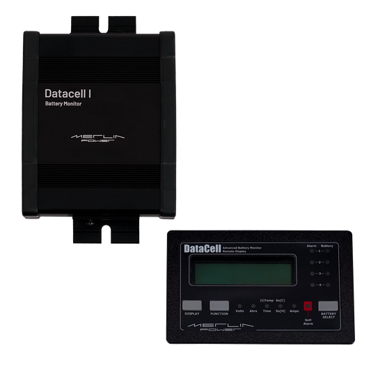 DataCell 1 + LCD Panel - 12/24V Four Battery Bank