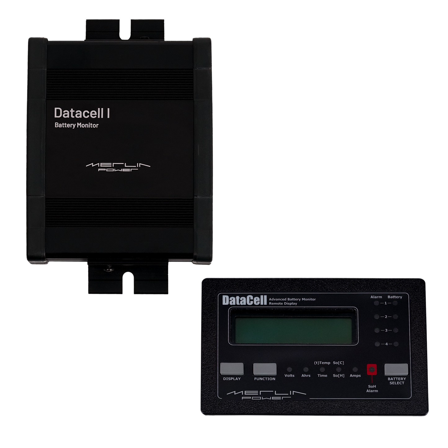 DataCell 1 + LCD Panel - 12/24V Four Battery Bank