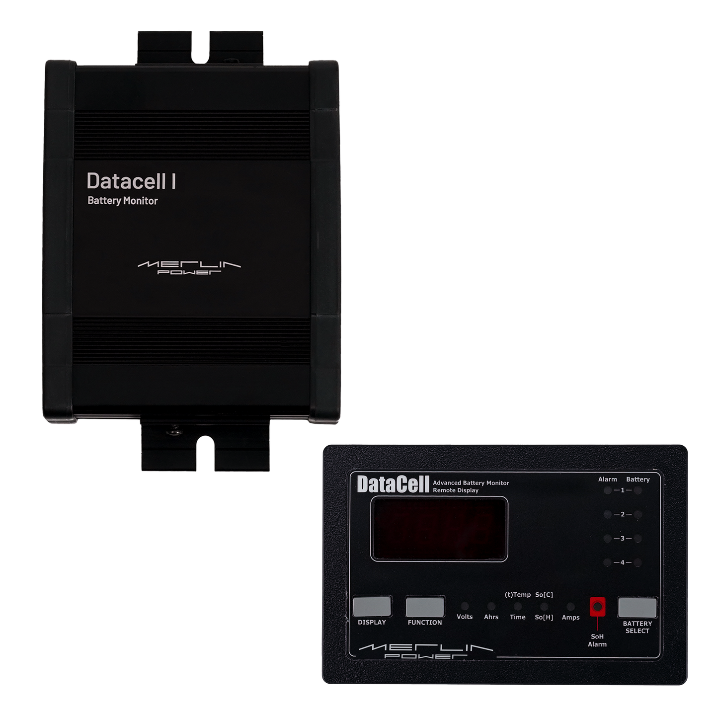 DataCell 1 + LED Panel - 12/24V Four Battery Bank