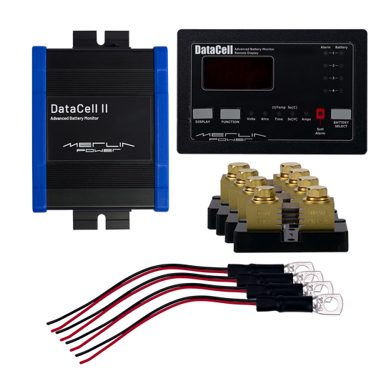 DataCell II + LED Panel Four Battery Bank