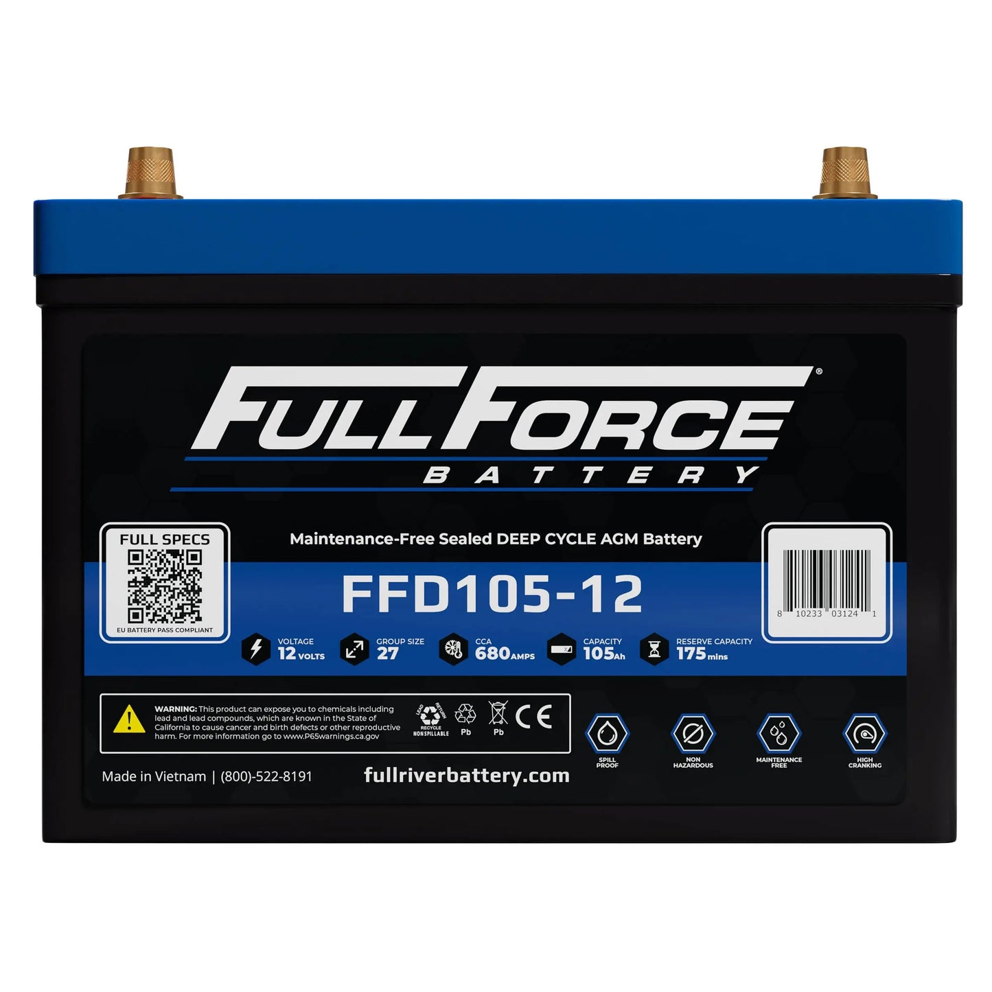 Full Force Battery FFD105-12