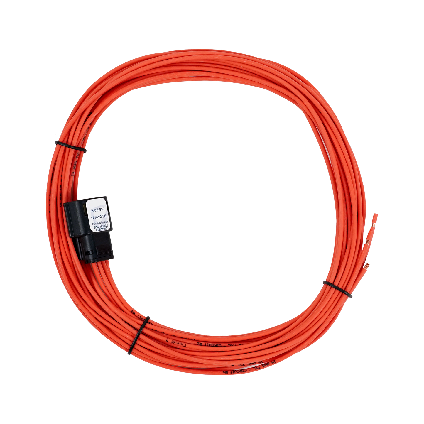 Harness for 8+2 Fuse Block, 14 AWG, 20ft  #1 to 4