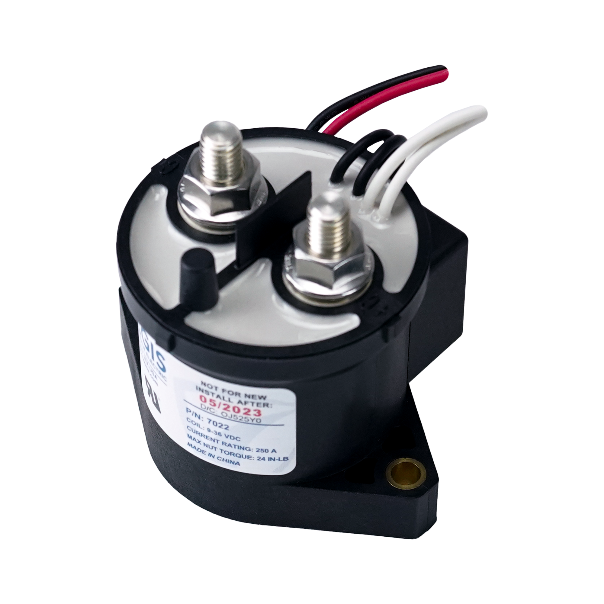 Contactor, 250A, 12/24 V, w/ Aux Contacts – Merlin Power
