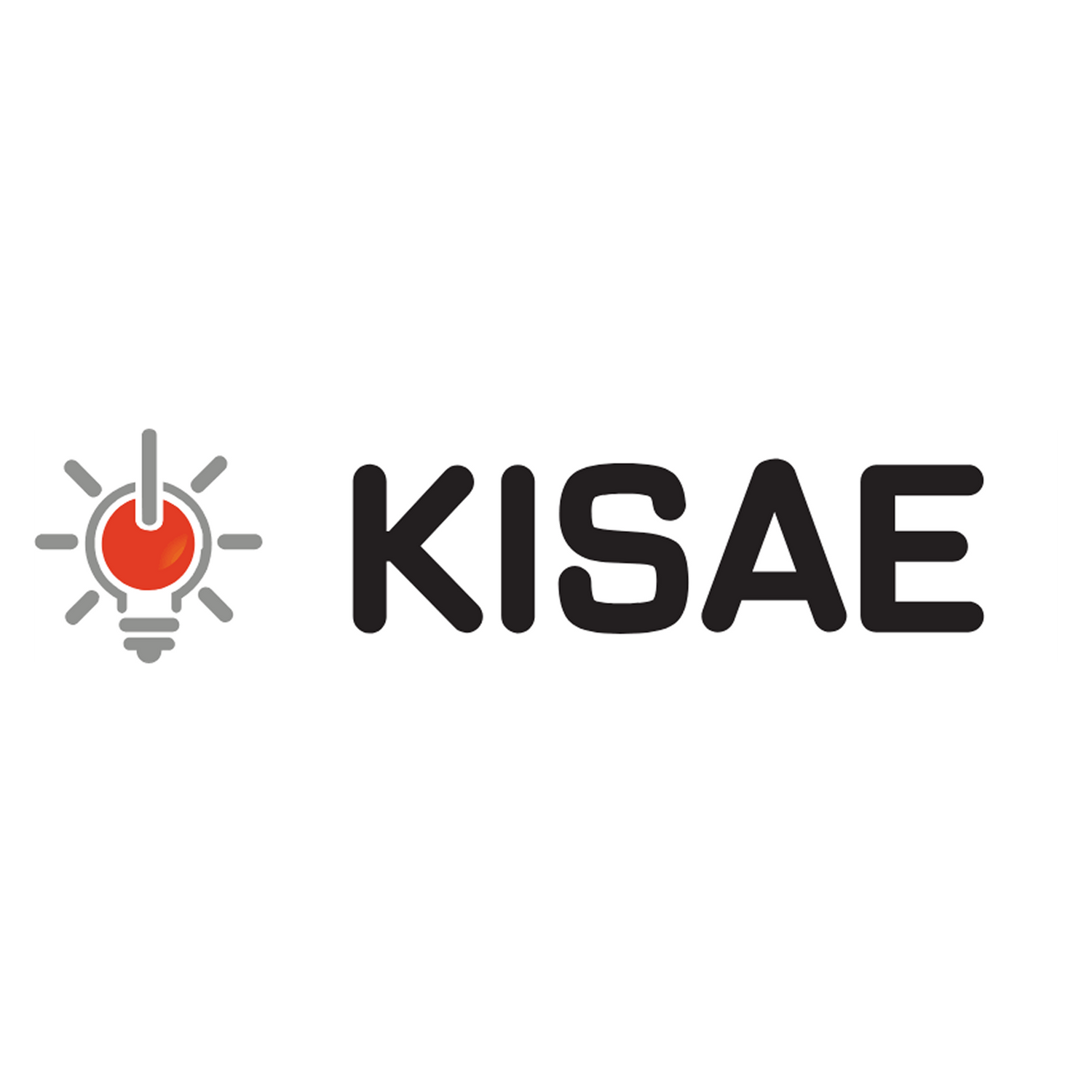 KISAE logo with a light bulb icon on a white background